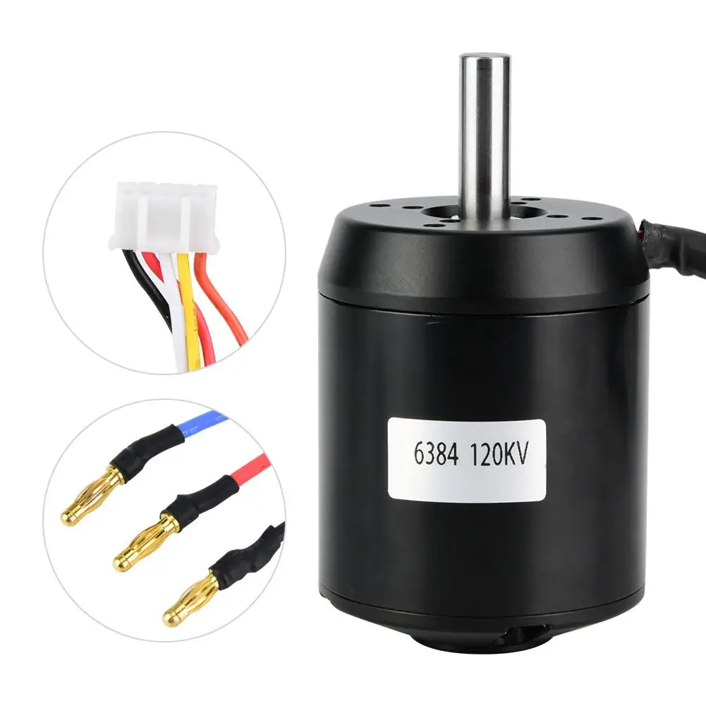 محرك بدون فرشاة 6384 120KV BLD - مراجعة 6384 Brushless Motor Sensored وسعره