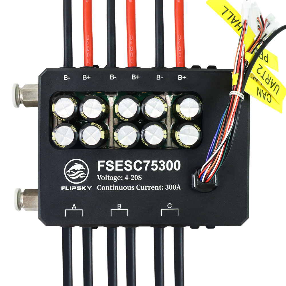 Flipsky Fsesc 75300 84v قاعدة  - مراجعة Vesc 75300 High Current Esc وسعره
