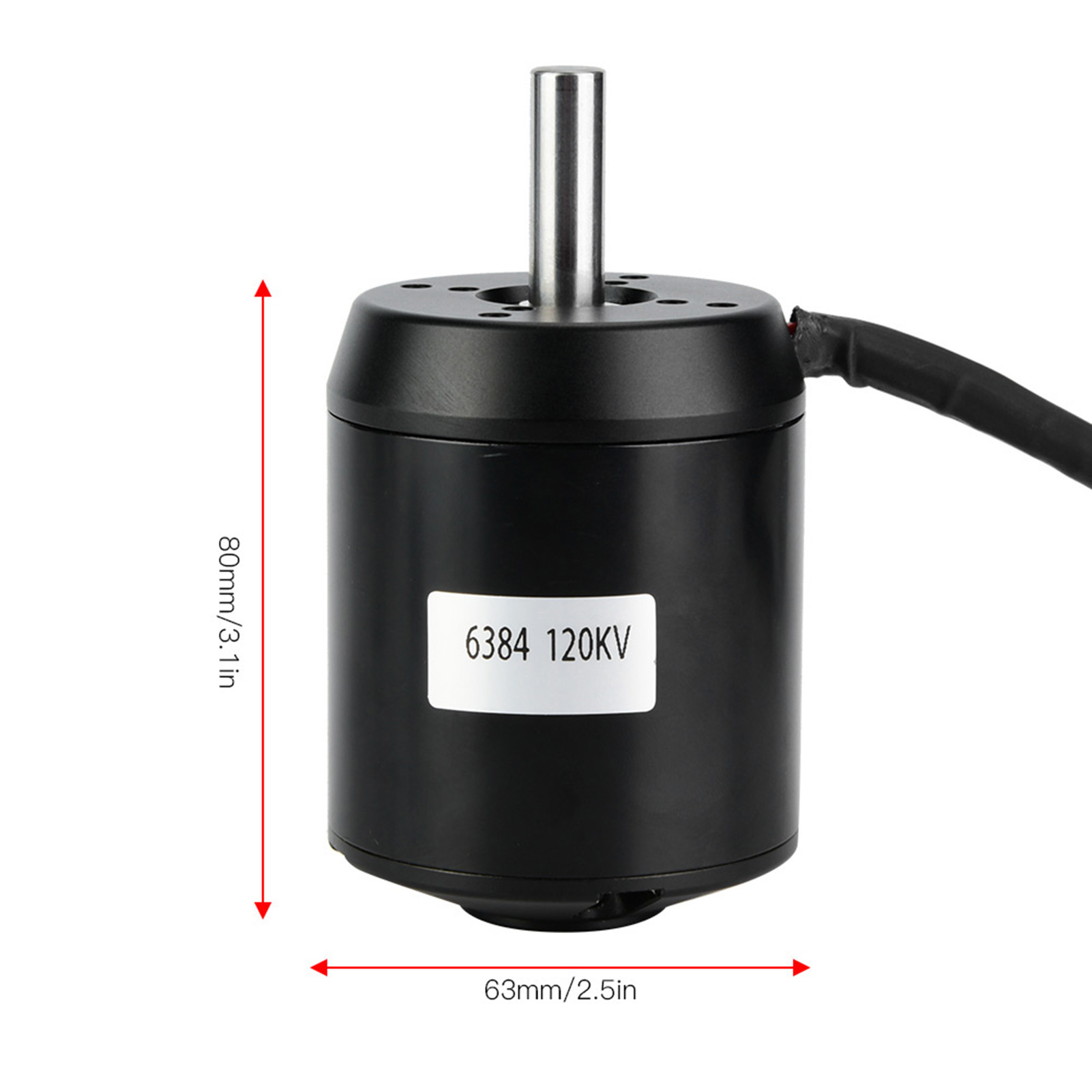 6384 120KV BLDC Outrunner محرك - مراجعة 6384 Brushless Motor Sensored وسعره